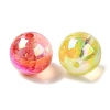 UV Painted Acrylic Beads OACR-H123-04-2