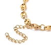 PVD Vacuum Plating 304 Stainless Steel Coffee Bean Chain Bracelet for Men Women BJEW-E031-16G-01-3