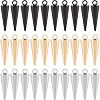 Unicraftale 32Pcs 4 Style 2 Colors 304 Stainless Steel Pendants STAS-UN0026-37-1