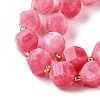Natural Quartz Dyed Beads Strands G-U023-A02-10-4