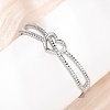 304 Stainless Steel Hinged Bangles for Women BJEW-F527-02P-2