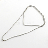 Tarnish Resistant 304 Stainless Steel Ball Chain Necklace Making LS-NJEW-R225-06-1