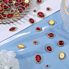 100Pcs 10 Style Flower/Horse Eye/Teardrop Sew on Rhinestone RGLA-GF0001-14B-3