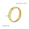 Arrow Pattern Stainless Steel Finger Ring for Women HA9923-5-5