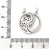 Valentine's Day Brass Micro Pave Cubic Zirconia Split Pendants KK-H251-01B-P-3