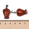 Natural Red Jasper Pendants G-B127-10P-11-4