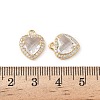 Brass Micro Pave Cubic Zirconia Pendants KK-L250-03G-01-3