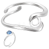 1Pc Sterling Silver Ring Components STER-BC0002-53B-1