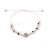 Resin Evil Eye Braided Bead Bracelets for Women BJEW-FS00018-01-1