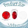 100Pcs Plastic Cabochons KY-HY0001-18B-2