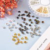 480Pcs 6 Colors Iron Crimp Beads Covers IFIN-PJ0001-01-5