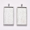 Alloy Pendant Cabochon Settings LS-PALLOY-2418-P-LF-1