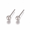304 Stainless Steel Stud Earrings EJEW-G278-40P-02-1