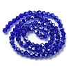 Transparent Electroplate Glass Beads Strands LS-GLAA-F029-2mm-C06-2