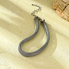 304 Stainless Steel Mesh Chain Choker Necklaces for Women NJEW-U012-03P-01-1