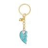 2Pcs Alloy Enamel Charm Keychains KEYC-JKC01091-4