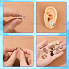 16Pcs 4 Colors 304 Stainless Steel Vortex Cuff Earrings EJEW-SC0001-86-6