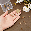 8Pcs Cross Alloy Lapel Pin Backs for Backpack Clothes JEWB-DC0001-31G-3