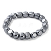 Nuggets Synthetic Terahertz Stone Beaded Stretch Bracelets for Women Men BJEW-F471-02-1