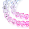 Transparent Glass Beads Strands GLAA-E036-07S-4