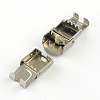Smooth Surface 201 Stainless Steel Watch Band Clasps STAS-R063-64-3