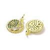 Golden Brass Micro Pave Cubic Zirconia Pendants KK-L209-056G-02-2