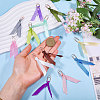12Pcs Polyester Ribbon Bookmarks AJEW-CA00024-3