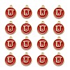 Golden Plated Alloy Enamel Charms X-ENAM-S118-03U-2