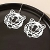 Tiger Head Alloy Dangle Earrings FS-WG96218-03-1