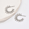 Non-Tarnish 304 Stainless Steel Sun Stud Earrings ZJ1765-1-1