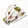 Polycotton(Polyester Cotton) Packing Pouches Drawstring Bags ABAG-S003-05-M-3