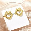 Lip 304 Stainless Steel Stud Earrings EJEW-A125-57G-1