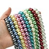 Eco-Friendly Glass Pearl Bead Strands HY-A008-12mm-M-4