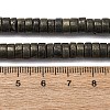 Natural Pyrite Beads Strands G-L624-I13-3x6mm-5