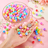 204Pcs 3 Styles Opaque Acrylic Beads OACR-TA0004-36-6