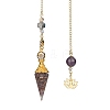 Natural Amethyst Dowsing Pendulum Big Pendants PW-WGD496D-02-1