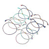 16Pcs 8 Colors Cotton Cord Silder Bracelets BJEW-TAC0059-1
