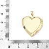 Printed Brass Locket Pendants KK-CBA9B3D-01G-05-3