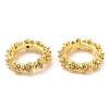 Rack Plating Brass Micro Pave Cubic Zirconia Beads KK-A186-01A-G-3