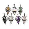 Natural & Synthetic Mixed Gemstone Pendants G-F766-04AS-1