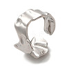 304 Stainless Steel Open Cuff Ring RJEW-C068-05D-P-1