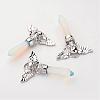 Brass Opalite Pendants G-O160-04I-2