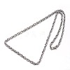 304 Stainless Steel Rope Chain Necklaces NJEW-O058-17-2