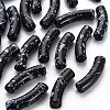 Opaque Spray Painted Acrylic Beads LS-MACR-S372-002F-B01-1
