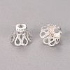 Plated Iron Bell Filigree Bead Caps IFIN-S696-46S-1-2