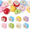 12Pcs Opaque Acrylic Beads MACR-TADJ0001-06C-2