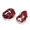 Dyed Natural Druzy Agate links G-R012-05S-06-1