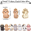 28Pcs 7 Colors Rack Plating Alloy Enamel Pendants FIND-SC0012-10-2