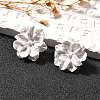Alloy & 925 Sterling Silver & Acrylic Stud Earrings EJEW-Q013-09A-4