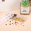 Brass Crimp Beads Covers KK-TA0007-01-6